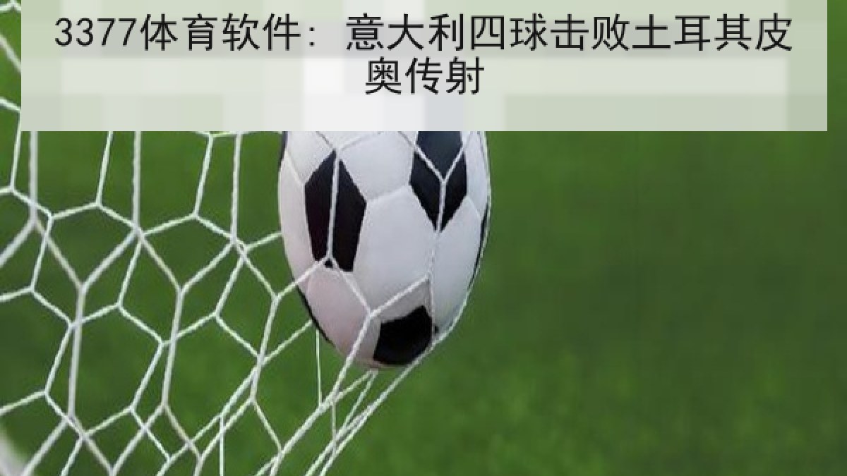 3377体育软件: 意大利四球击败土耳其皮奥传射